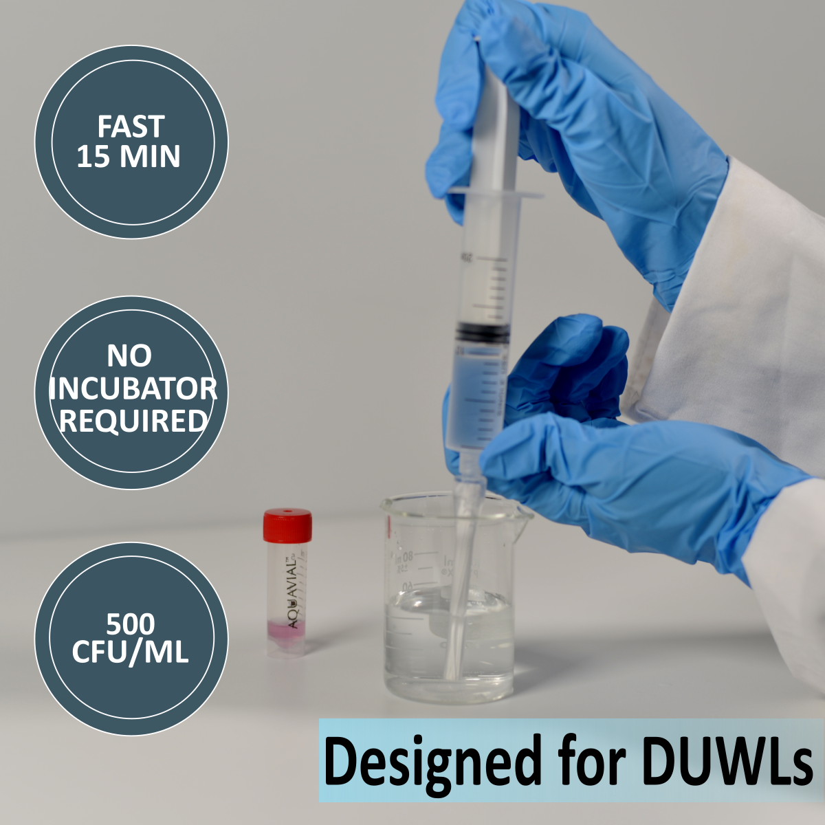 AquaVial Quick Check Dental Unit Waterline test AquaBSafe