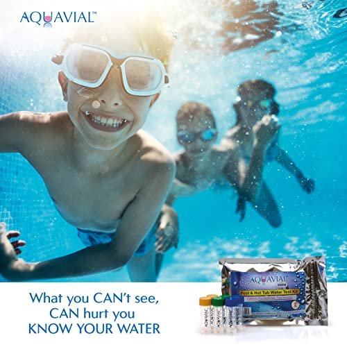 AquaVial Swim Water Test Kit Detects and Identifies Pseudomonas and Coliforms | 2 Pack | Testing Kit for Swimming Pool Water Hot Tub Spa Pond | Water Tester Outdoor CA