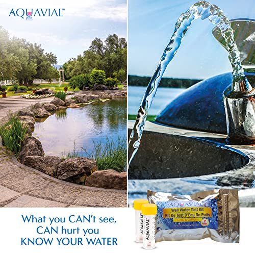 AquaVial Water Testing Kit 2 Pack E Coli and Coliform Water Test Kit for Drinking Water Pool Pond Lake Well Water Quality Bacteria Tester CA