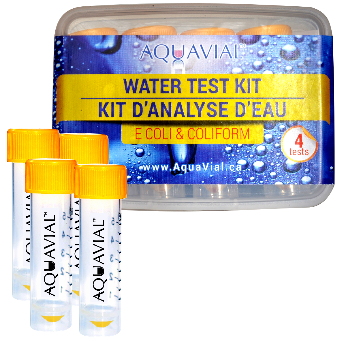 AquaVial Water Test Kit - E. Coli and Coliform – AquaBSafe