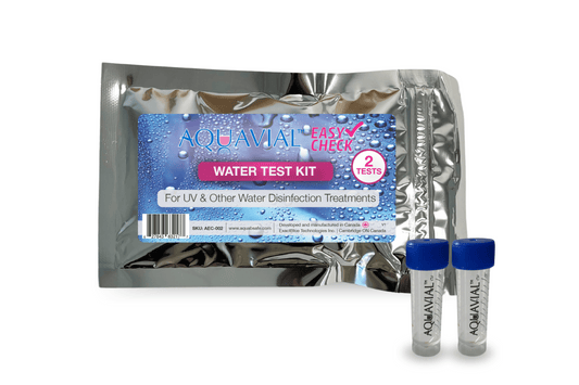 AquaVial Easy Check Water Testing Kit for Drinking Water Pool Hot Tub Spa Highly Sensitive Tests Detecting Bacteria and Fungi 2 Pack CA