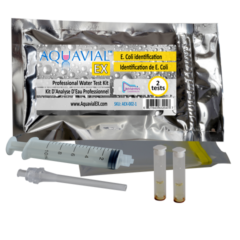 AquaVial EX - Schnellere Identifizierung von E. coli 
Professionelles Wassertest-Kit
