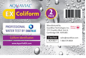 AquaVial EX - 7 Hours E coli and Coliform Professional Water Test Kit