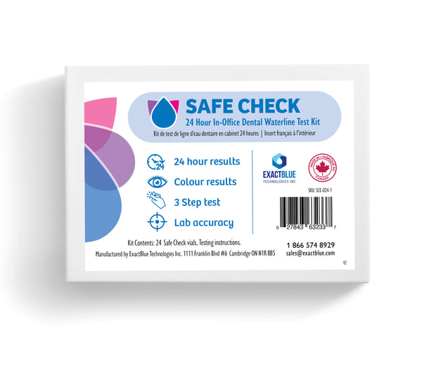 AquaVial Safe Check - 24 Hour In-Office Dental Waterline Test Kit