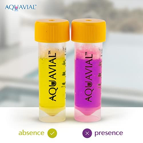 AquaVial Water Testing Kit 8 Pack E Coli and Coliform Water Test Kit for Drinking Water Pool Pond Lake Well Water Quality Bacteria Tester CA