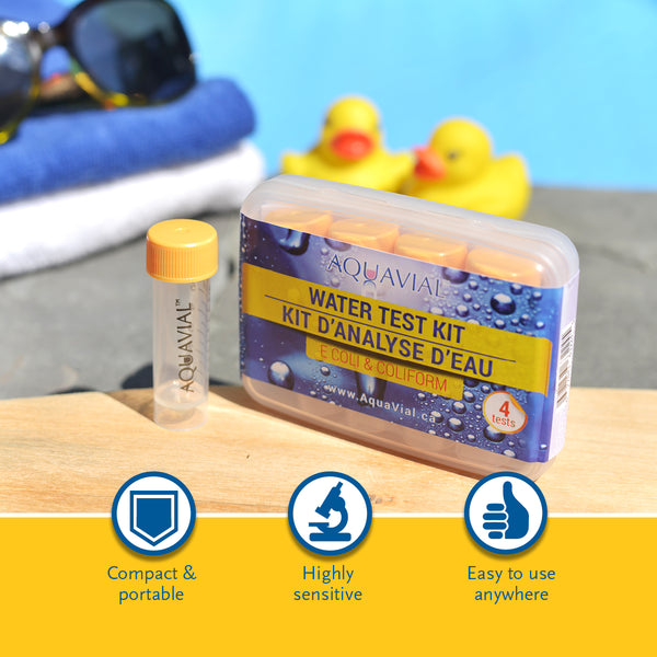 AquaVial Water Test Kit - E. Coli and Coliform