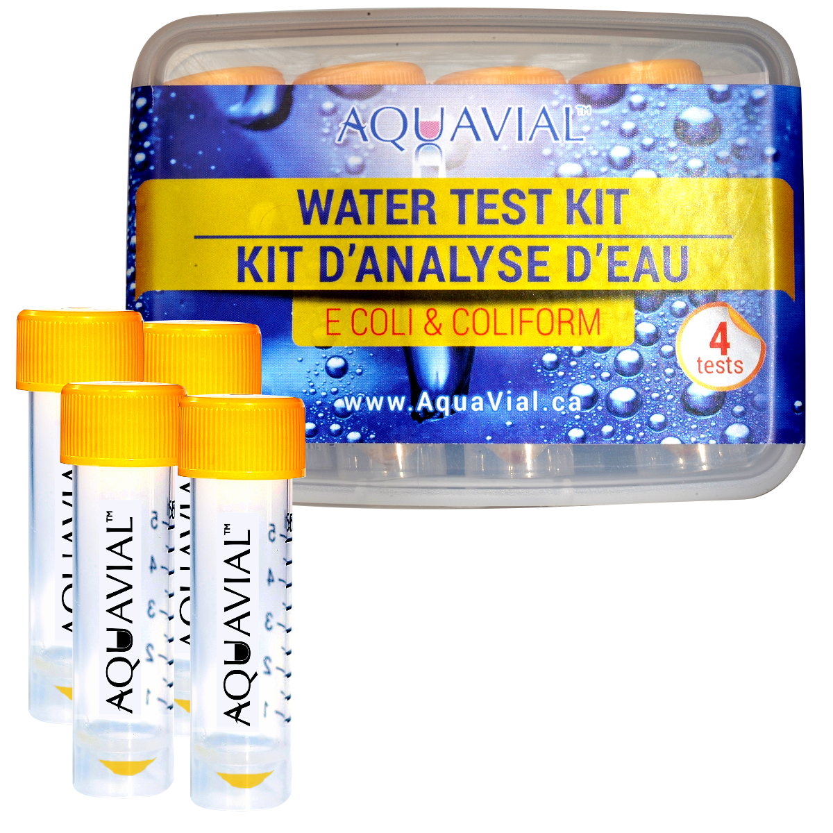 AquaVial Water Test Kit - E. Coli and Coliform US