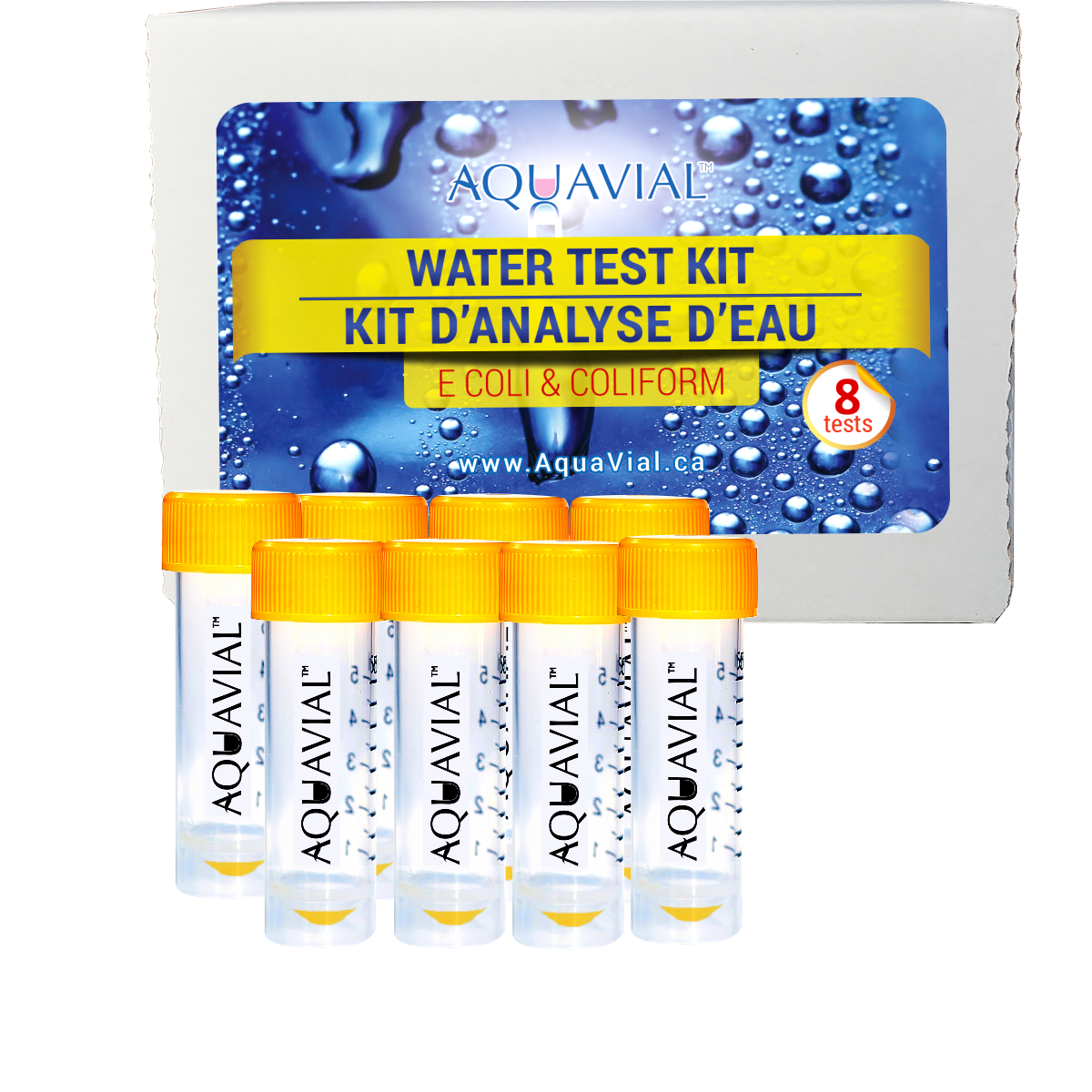 AquaVial Water Test Kit - E. Coli and Coliform US