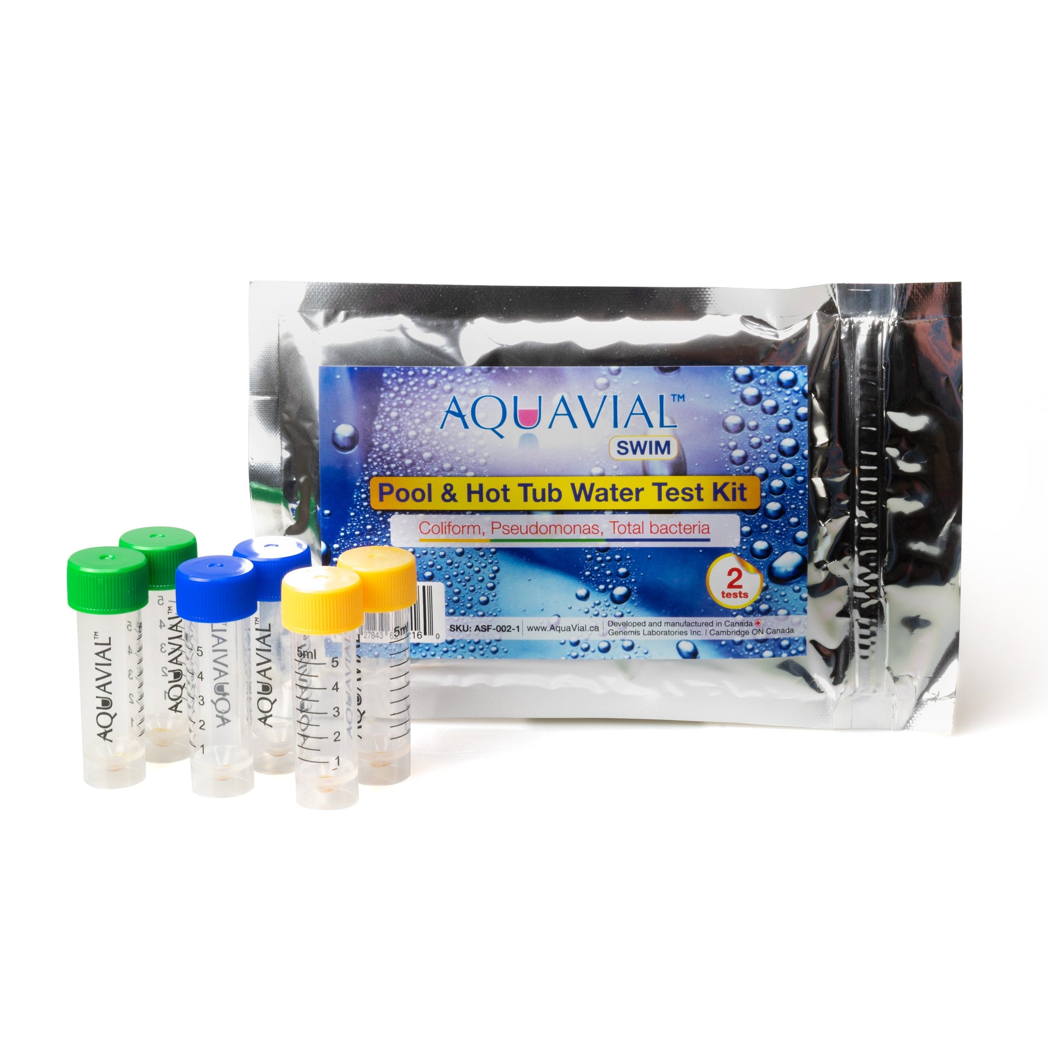 AquaVial SWIM - Pool & Hot Tub Water Test Kit